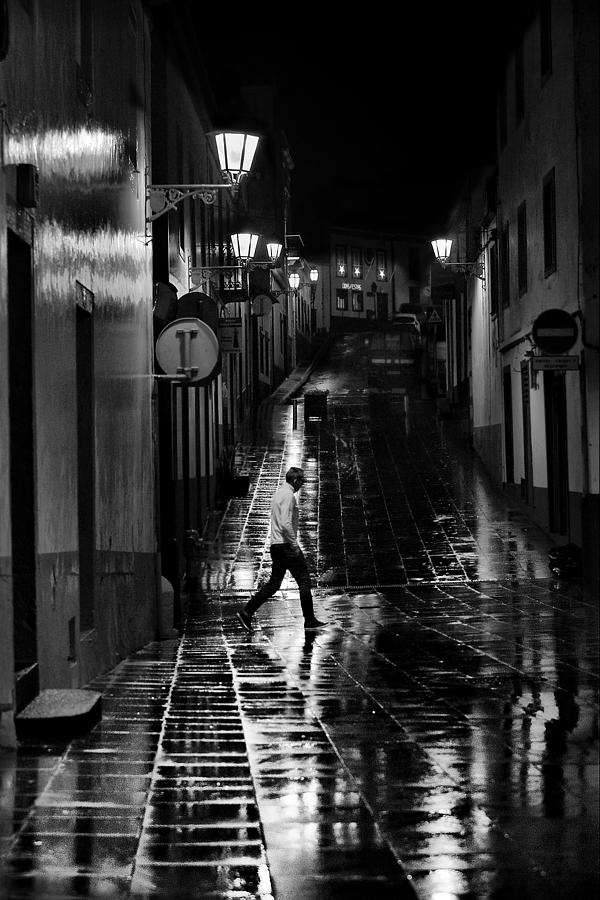 Man Photograph - Alone At Night by Redbenjamim Leandro De Medeiros