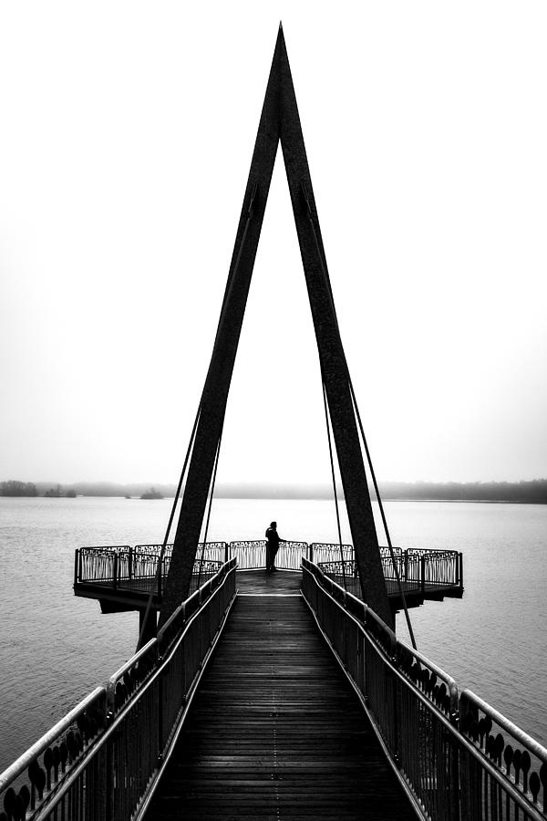 Alone At The Lake Photograph by Alwin Koops
