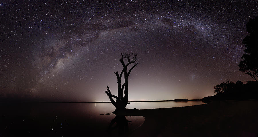 Alone with the Milky way Photograph by Nicolas Lombard