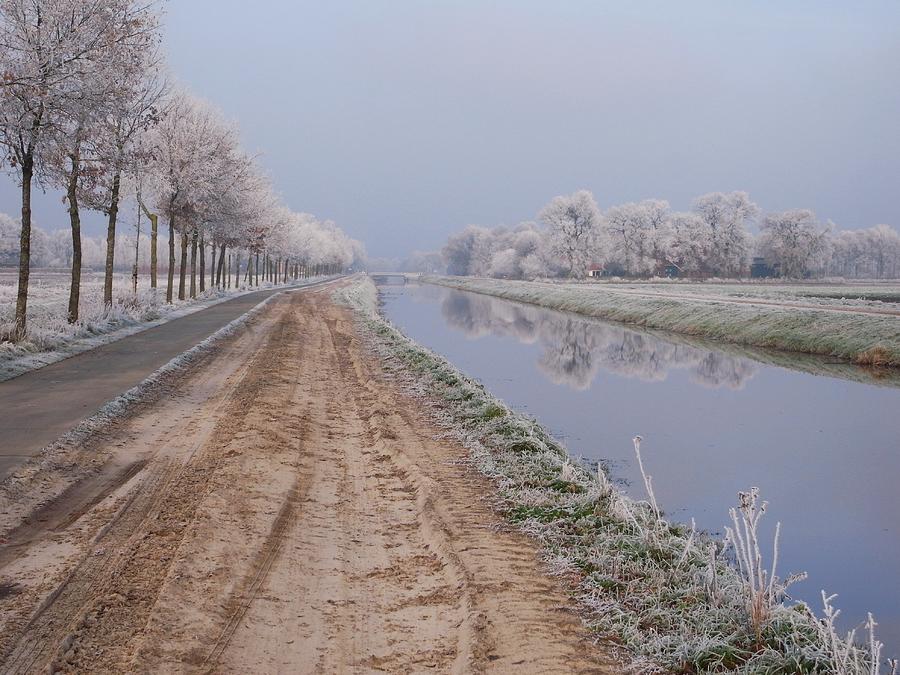 Along Ruiten Aa Kanaal In Winter Photograph by Cristina Corduneanu
