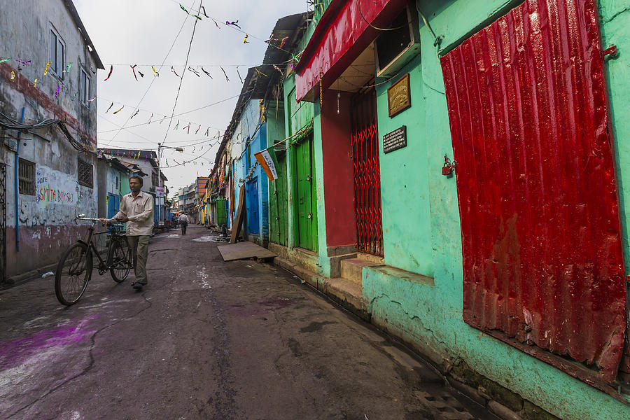Along The Colour Street Photograph by Souvik Banerjee