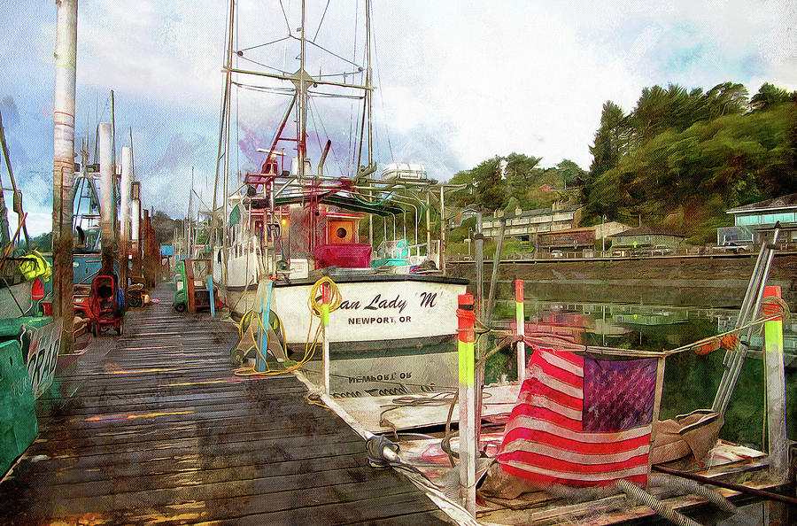 Along The Dock by Thom Zehrfeld Along The Dock by Thom Zehrfeld