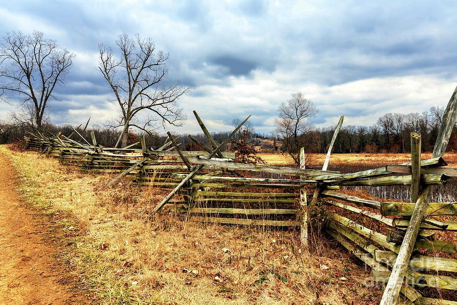 Along the Fence at Gettysburg Photograph by John Rizzuto