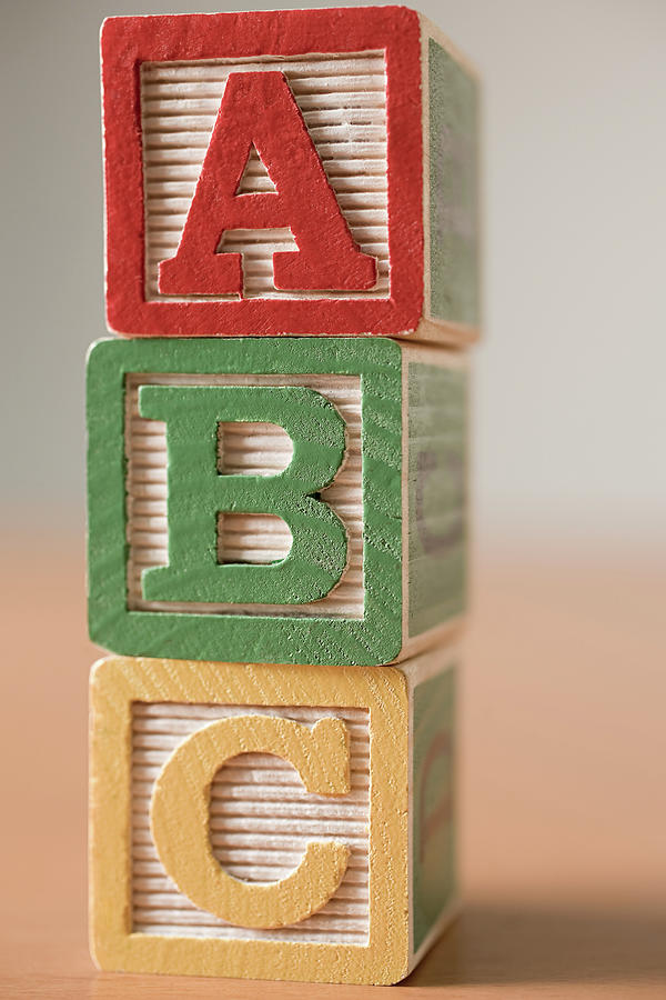 Alphabet Building Blocks Photograph by Image Source