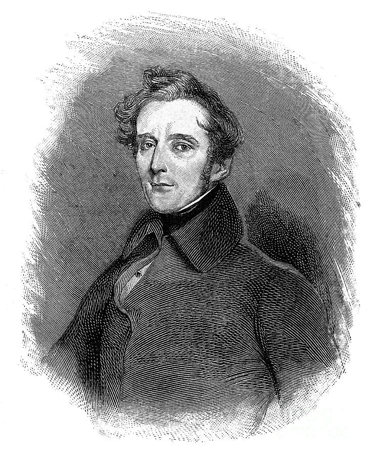 Alphonse De Lamartine 1790-1869, French Drawing by Print Collector