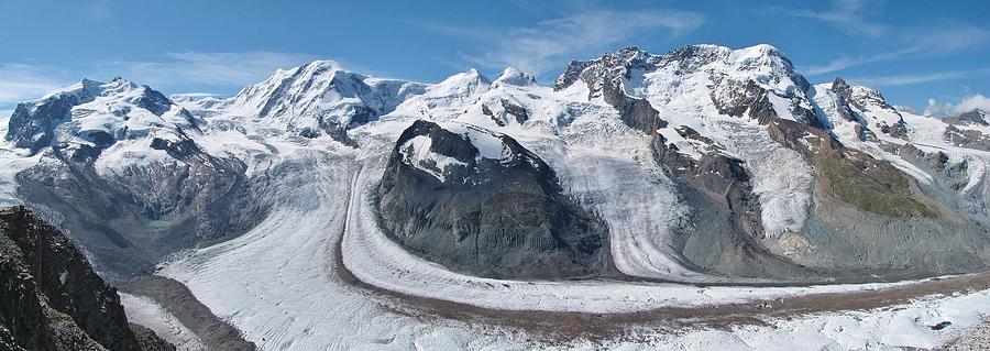Alpine Glaciers Panorama Photograph by Photo By Bill Birtwhistle