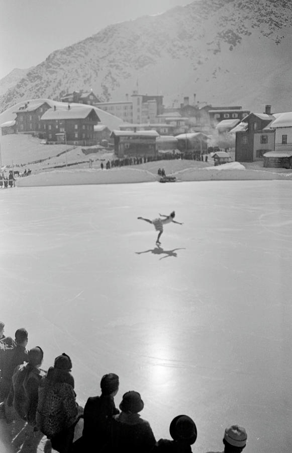 Alpine Ice Skater Photograph by Alfred Eisenstaedt