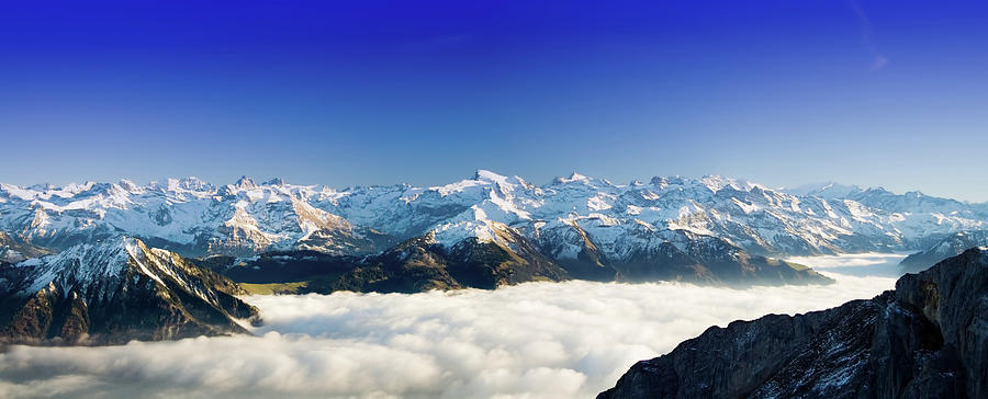 Alpine Panorama Photograph by Focuseye