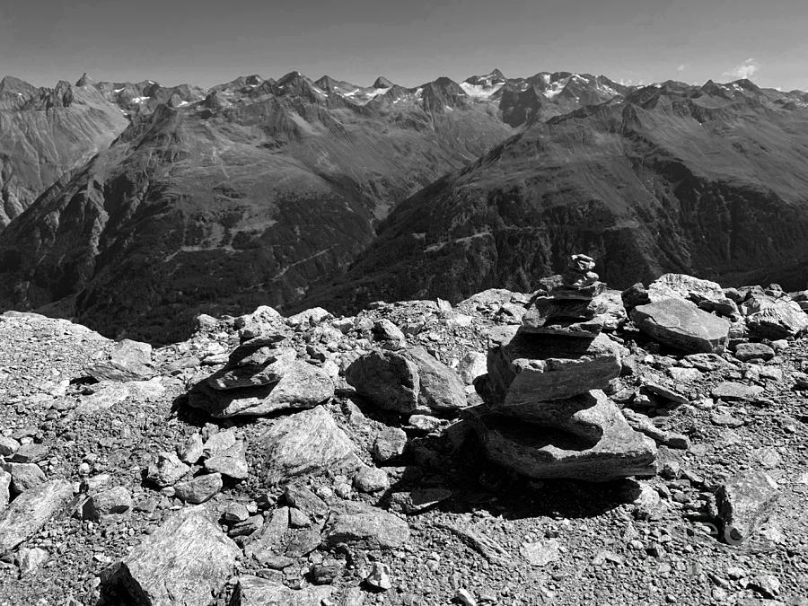 Nature Photograph - Rocks On Top by Bumsable Art