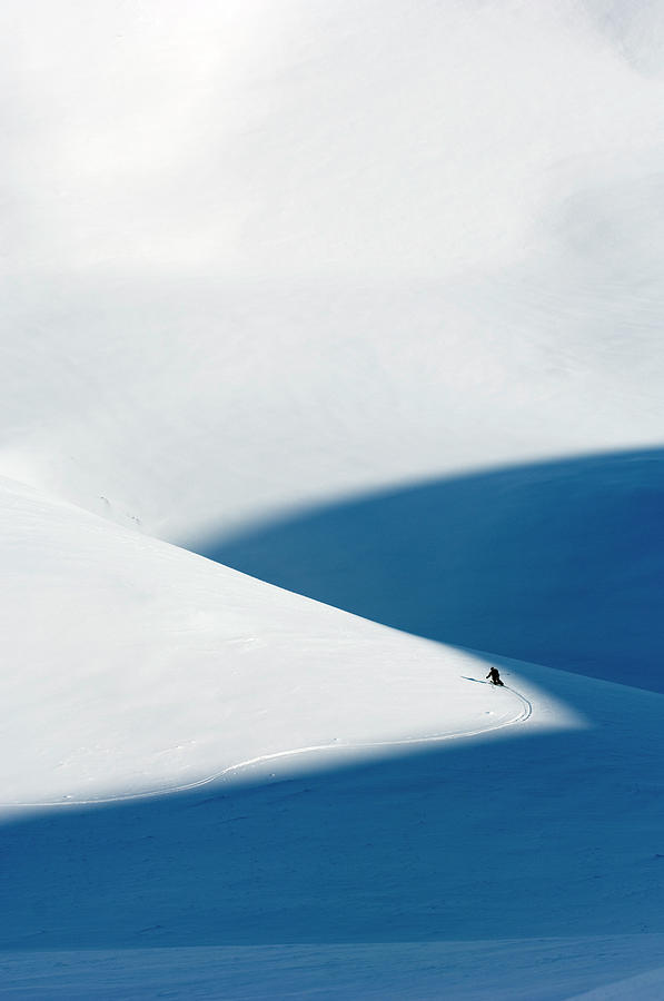 Alpine Skier In Norway Photograph by Lars Thulin