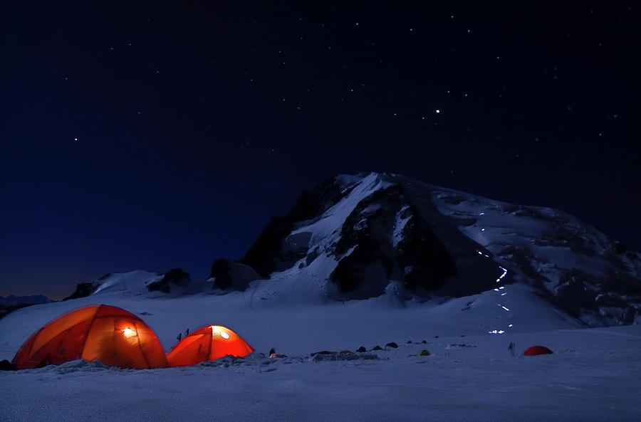 Winter Photograph - Alpine Start by Ulrik Hasemann
