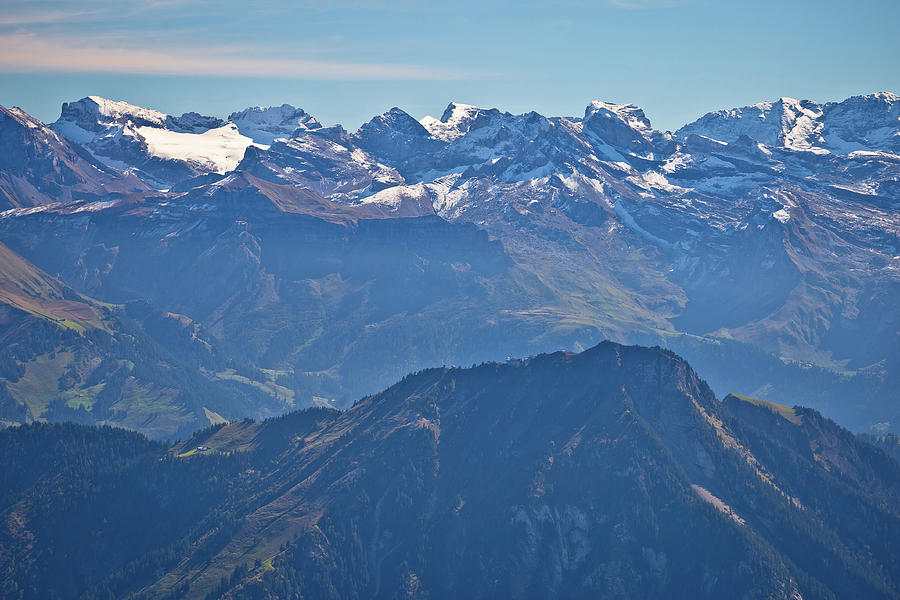 Alps in Switzerland near Pilatus mountain view Photograph by Brch Photography