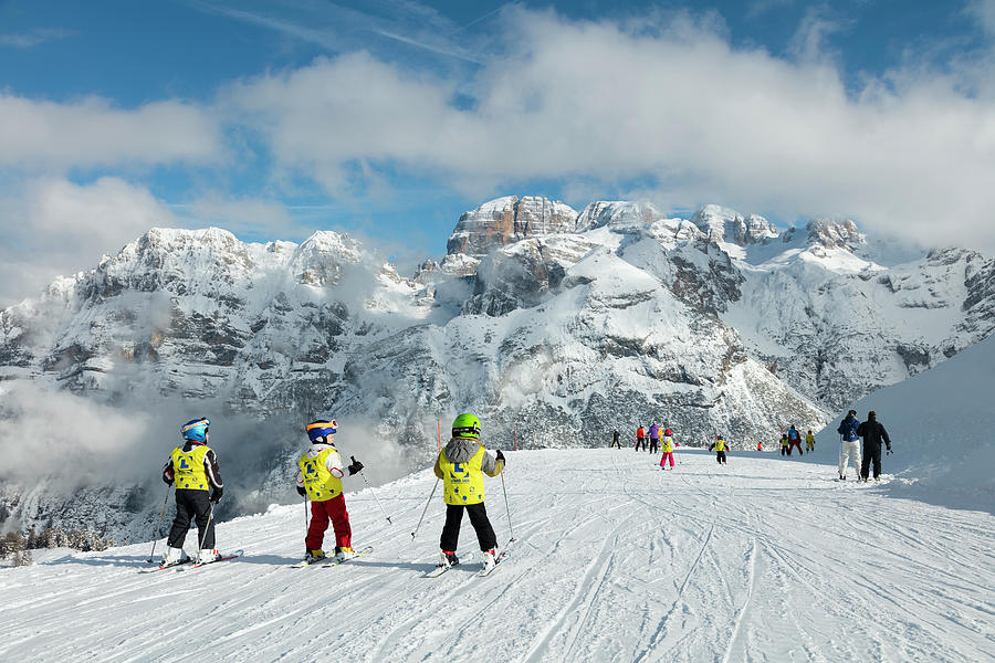 Alps, Pinzolo Ski Area, Italy Digital Art by Nicola Angeli