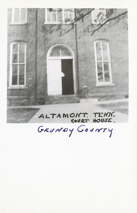 Altamont Court House Altamont TN Grundy County Tennessee Front