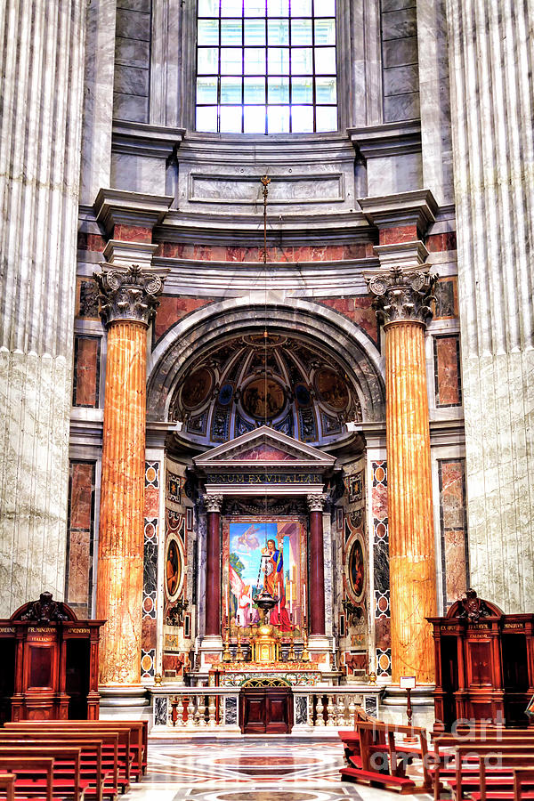 Altar of Saint Joseph at Saint Peter's Basilica in Vatican City by John Rizzuto Altar of Saint Joseph at Saint Peter's Basilica in Vatican City by John Rizzuto