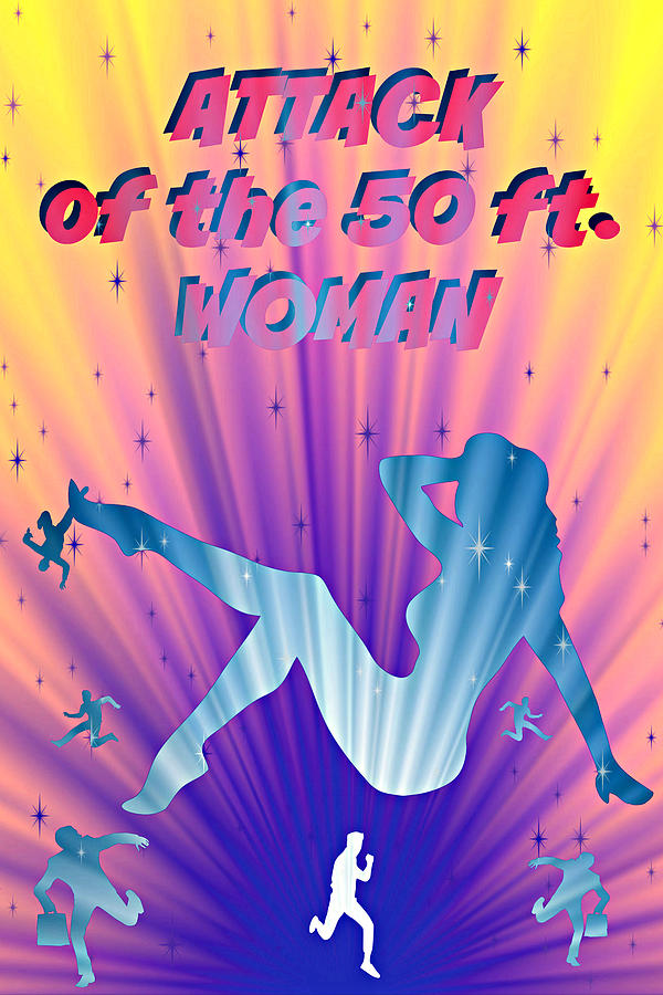 Alternative B Movie Poster - Attack Of The 50 Ft. Woman II Photograph by Aurelio Zucco