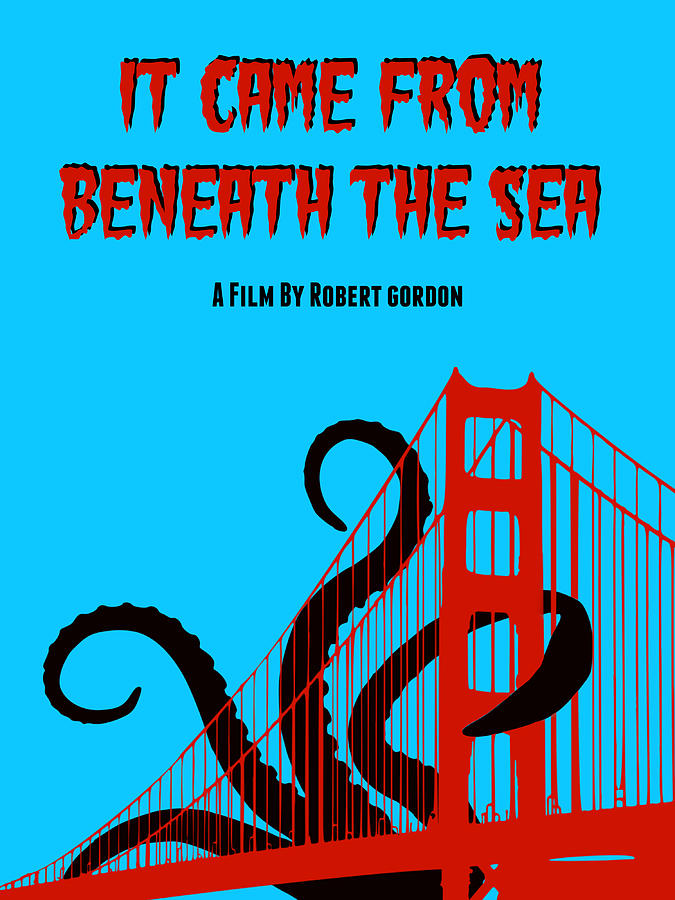 Alternative B Movie Poster - It Came From Beneath The Sea Photograph by Aurelio Zucco