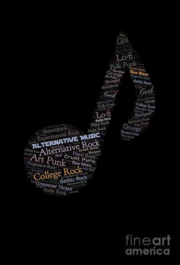 Alternative music word cloud by Valerie Garner Alternative music word cloud by Valerie Garner