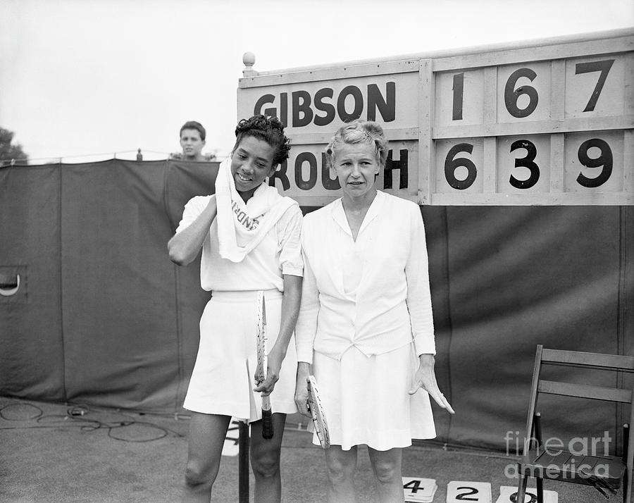 Althea Gibson Posing With Louise Brough Photograph by Bettmann