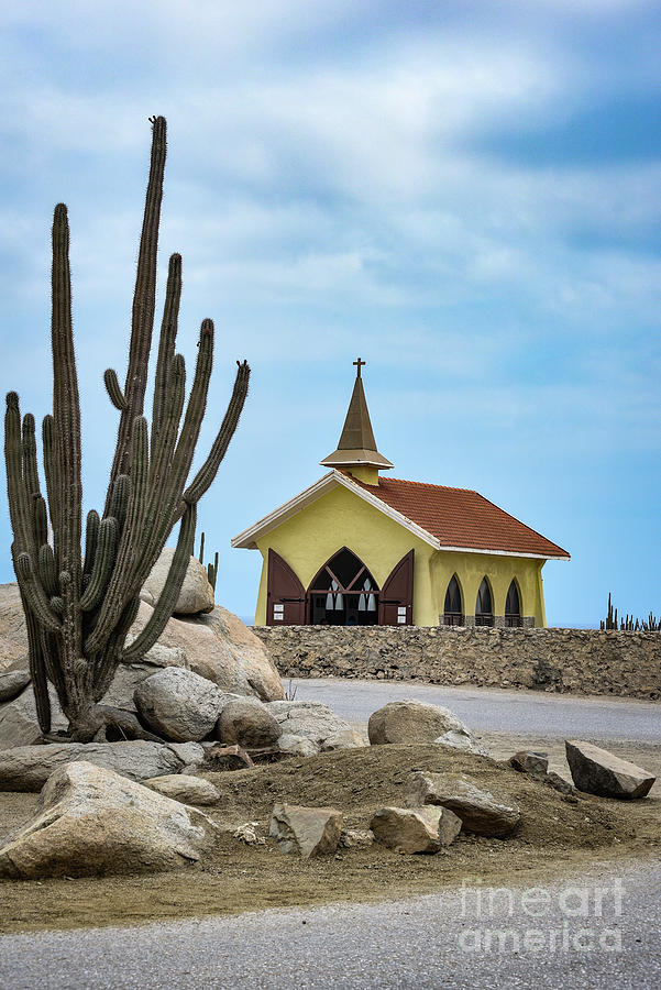 Aruba-alto Vista Chapel Photograph by Judy Wolinsky