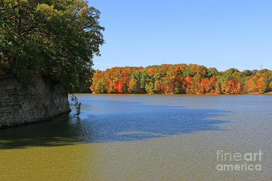 Alum Creek Fall Color 5187 Photograph by Jack Schultz