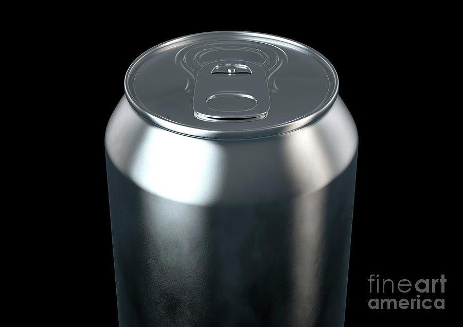 Beer Digital Art - Aluminum Can by Allan Swart