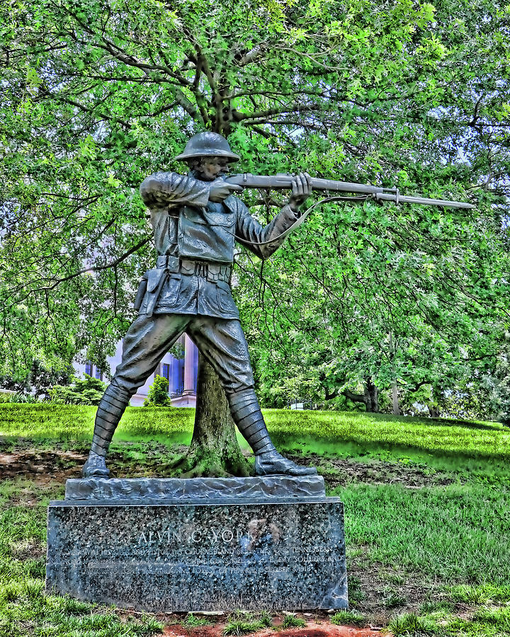 Alvin C York Statue - Nashville Photograph by Allen Beatty