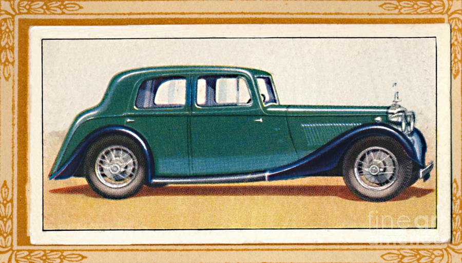 Alvis Silver Eagle Saloon, C1936 Drawing by Print Collector