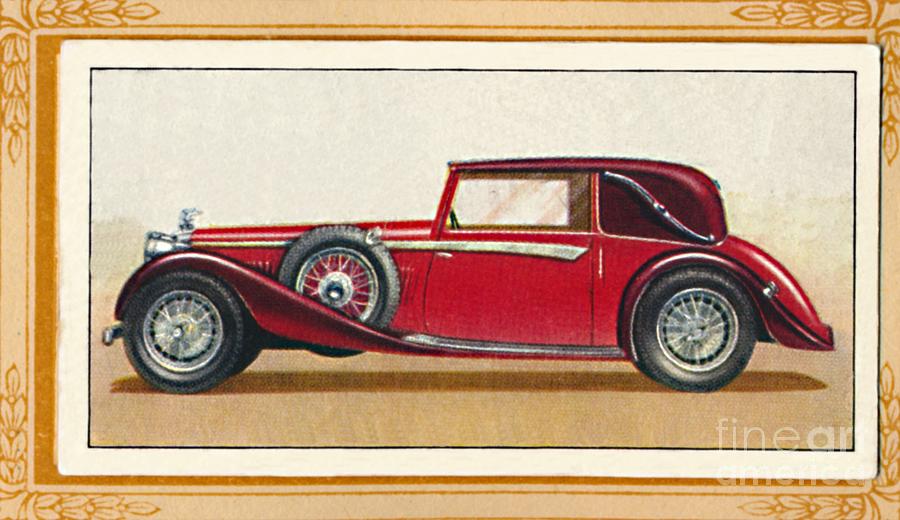 Alvis Speed 20 Drop-head CoupÔøΩ Drawing by Print Collector