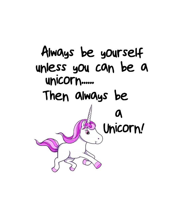 Unless You Can Be A Unicorn Fridge Magnet NEW Fantasy Art Always Be Yourself 