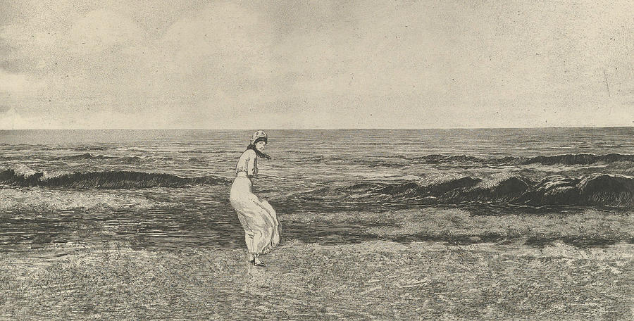 Am Meer, from the series Intermezzi Relief by Max Klinger