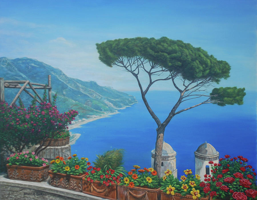 Amalfi Coast Painting by Bruce Dumas