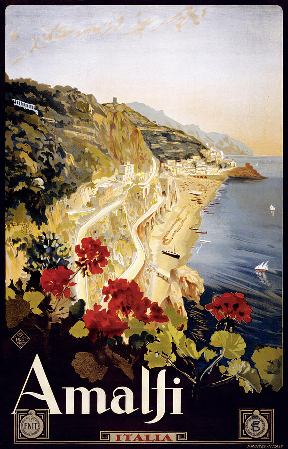 Amalfi Coast Travel Poster Photograph by Graphicaartis