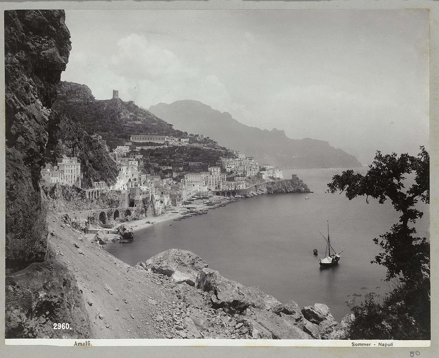 Amalfi  Giorgio Sommer  c  1888  c  1903 2 Painting by Celestial Images