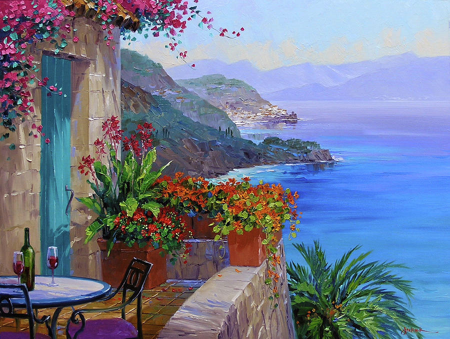 Amalfi Splendor Painting by Mikki Senkarik - Fine Art America