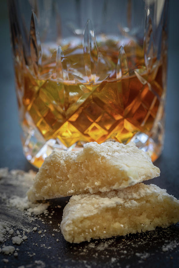 Amaretti With A Glass Of Amaretto Photograph by Eising Studio