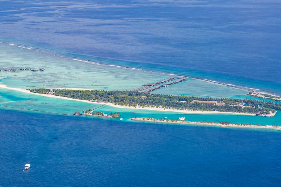 Amazing Aerial View Of Maldives Island Photograph By Levente Bodo 