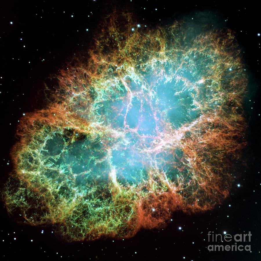 Amazing Crab Nebula Photograph by Science Photo Library - Nasa/esa/stsci/j.hester & A.loll, Asu