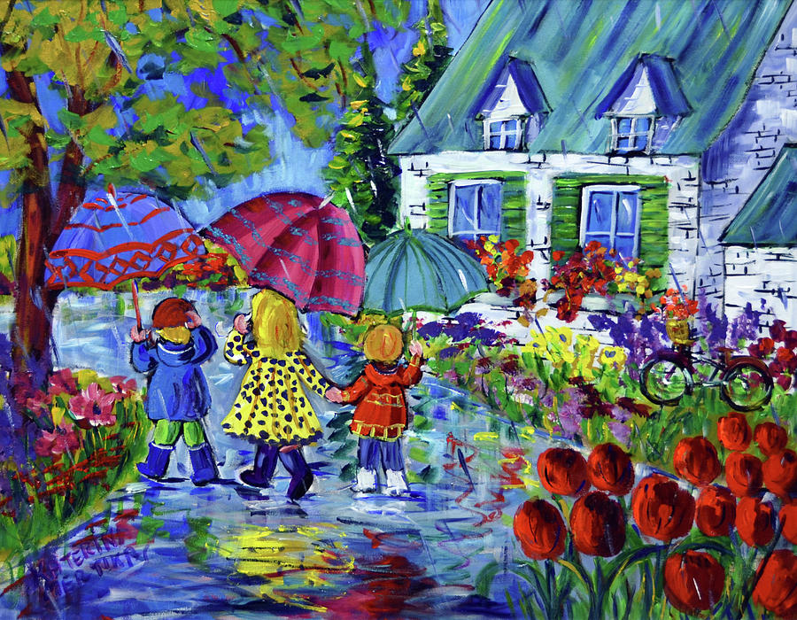 Spring Painting - Amazing Family Ties by Katerina Mertikas