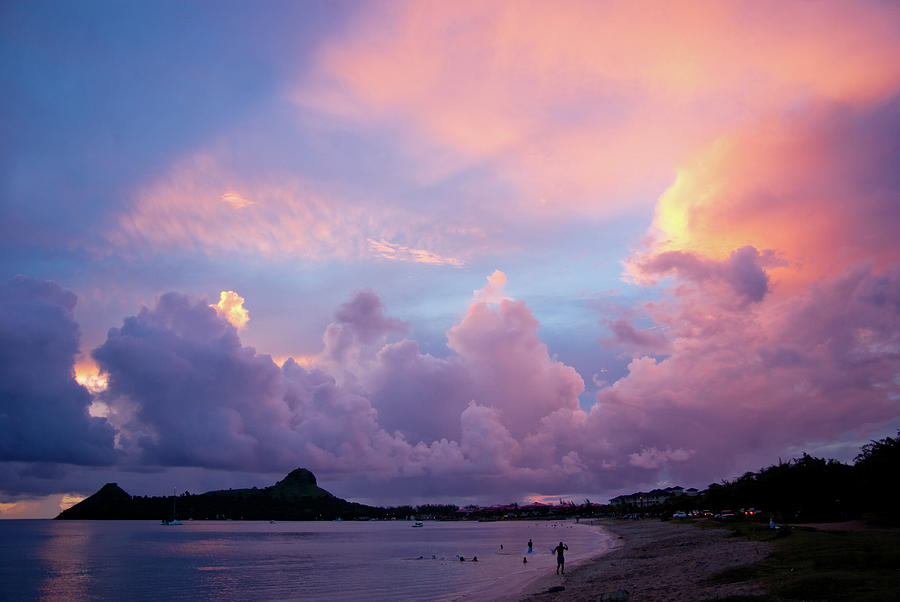 Amazing Sunset On Exotic Caribbean Beach Photograph by Jaminwell