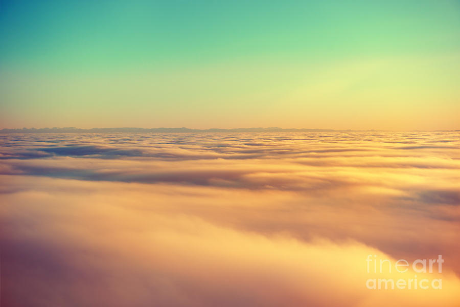 Atmosphere Photograph - Amazing View From Plane On The Orange by Beautiful Landscape Atmosphere Photograph - Amazing View From Plane On The Orange by Beautiful Landscape