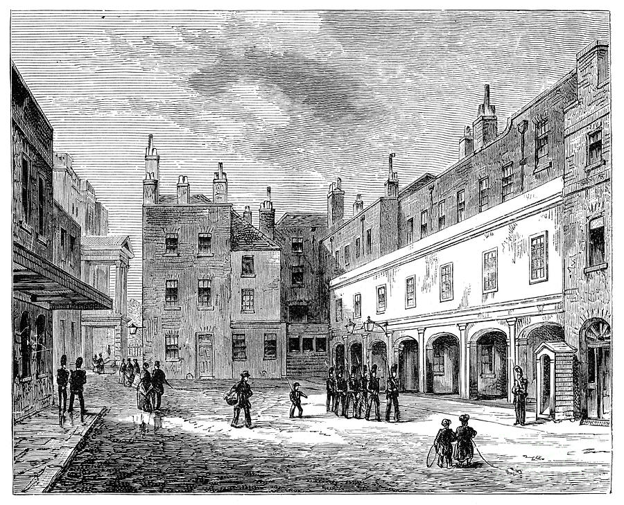 Ambassadors Court, St Jamess Palace Drawing by Print Collector