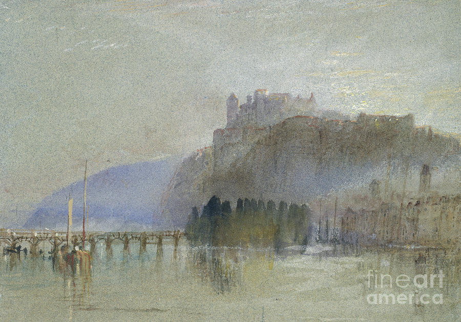 Amboise, Circa 1830 Watercolor By Turner Painting by Joseph Mallord William Turner