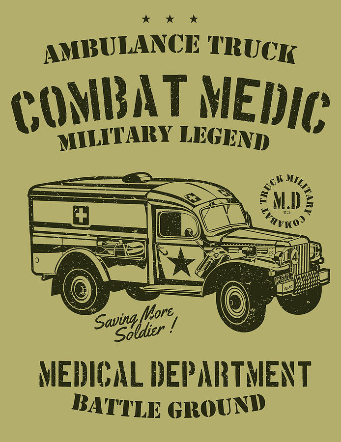 Ambulance Truck Digital Art by Long Shot
