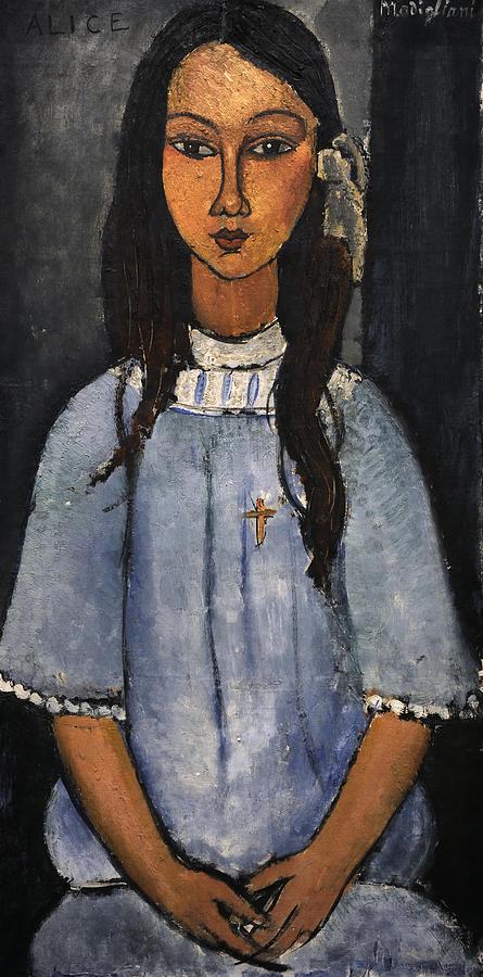 Amedeo Modigliani Alice. Date/Period Ca. 1918. Painting. Oil on canvas. Painting by Amedeo Modigliani