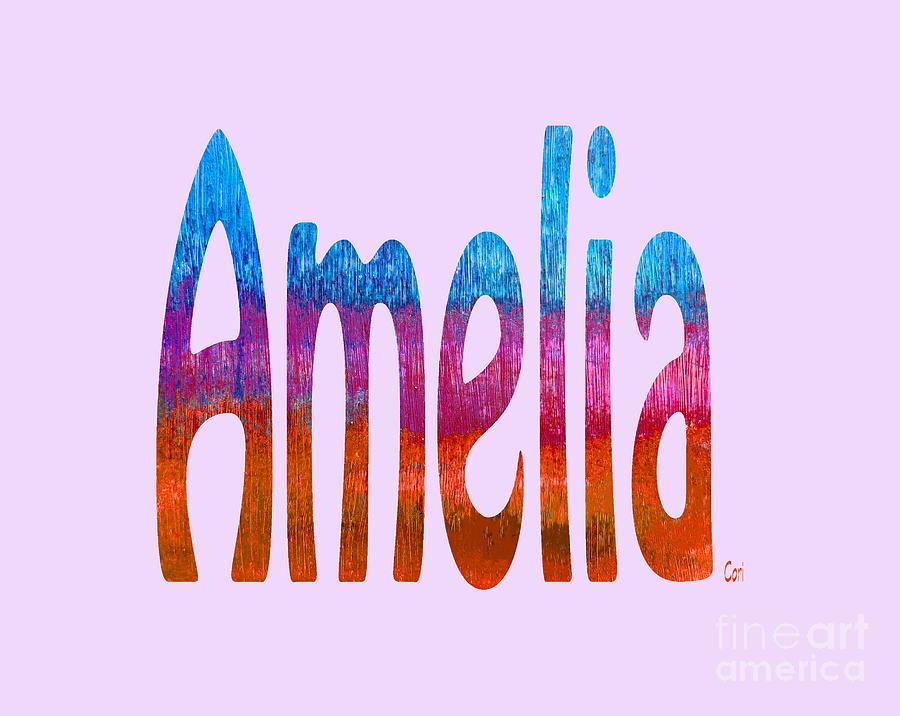 Amelia Digital Art by Corinne Carroll