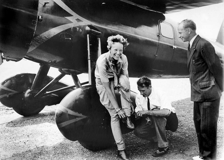 Amelia Earhart Arrives Fatigued And Photograph by New York Daily News Archive