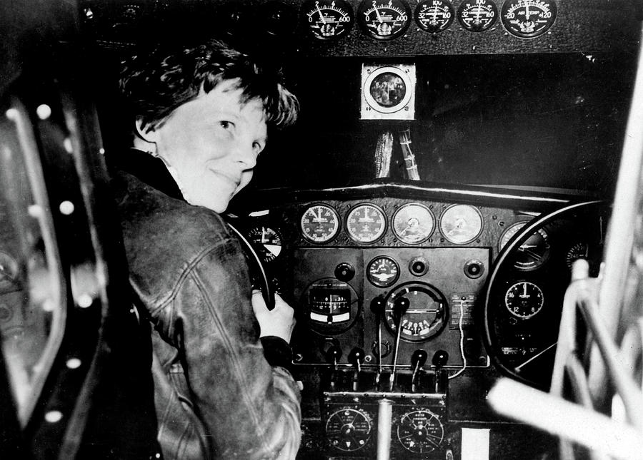 Amelia Earhart Prior To Last Takeoff Photograph by Science Source