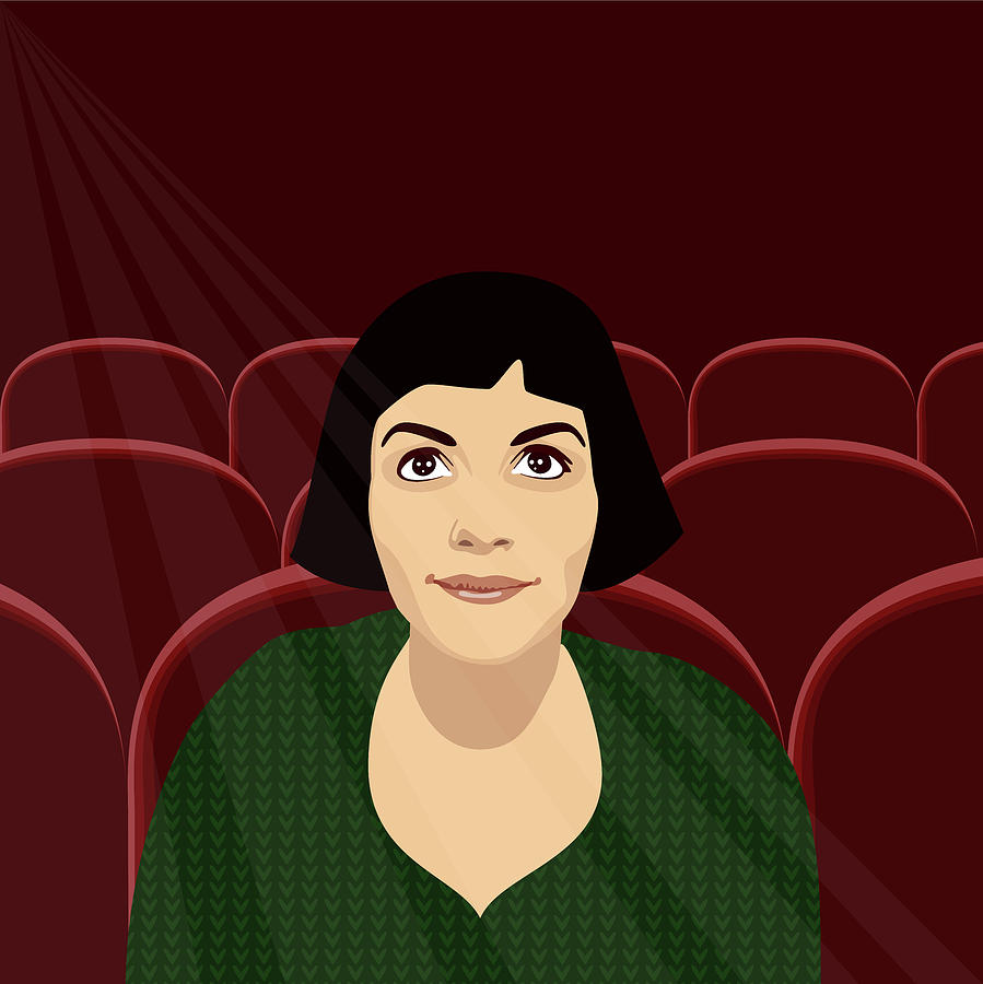 Amelie At The Flix Digital Art by Claire Huntley