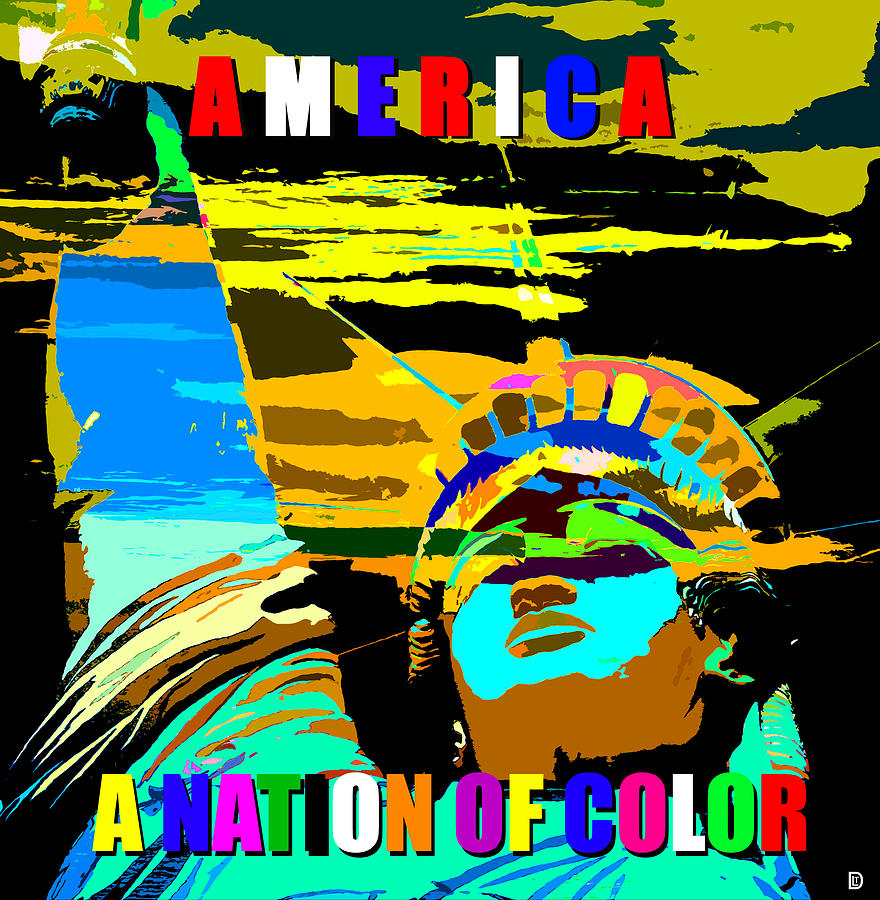America A Nation of Color Digital Art by David Lee Thompson
